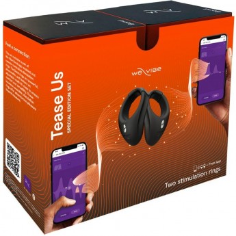 Набор виброколец WOMANIZER We-Vibe Tease Us: Bond + Bond черный Набор виброколец WOMANIZER We-Vibe Tease Us: Bond + Bond черный